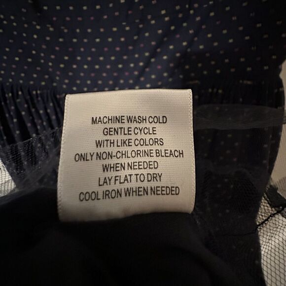 ModCloth Dress Blue Retro Full VNeck Sleeveless Pockets Fit & Flare Maxi Size 14 - Picture 14 of 14